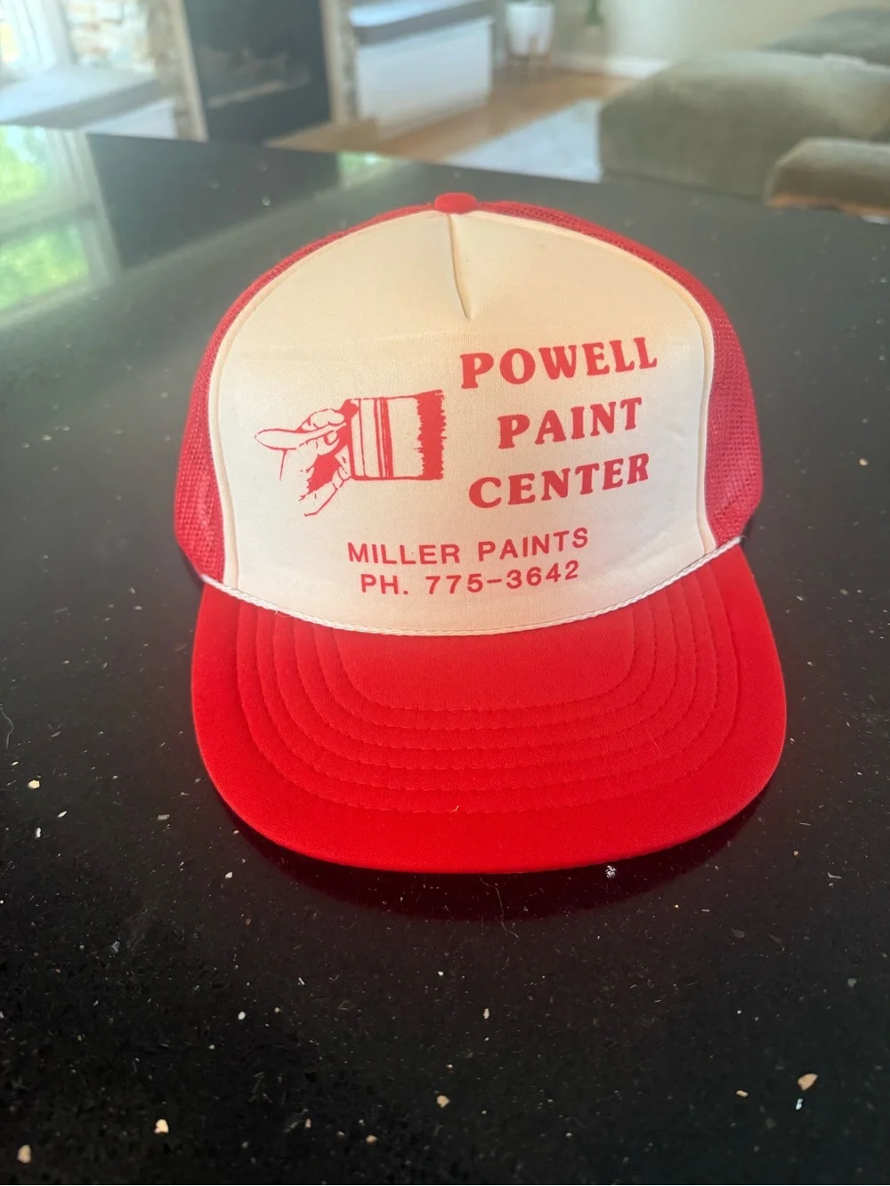 Powell Paint Center Red and White Trucker Hat